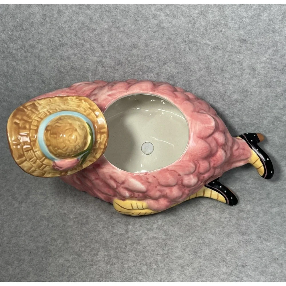 Blue‎ Sky Flamingo Ceramic Planter Heather Goldminc Succulent Cachepot Coastal